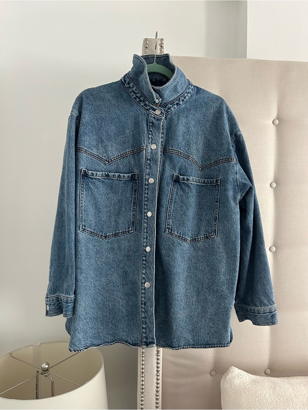 NWOT Future Collective blue denim jacket XXL